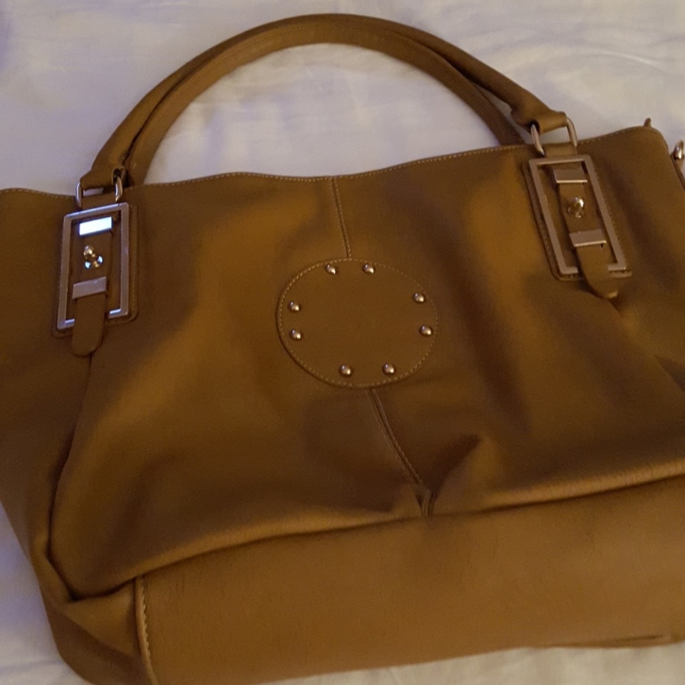 Faux leather handbag